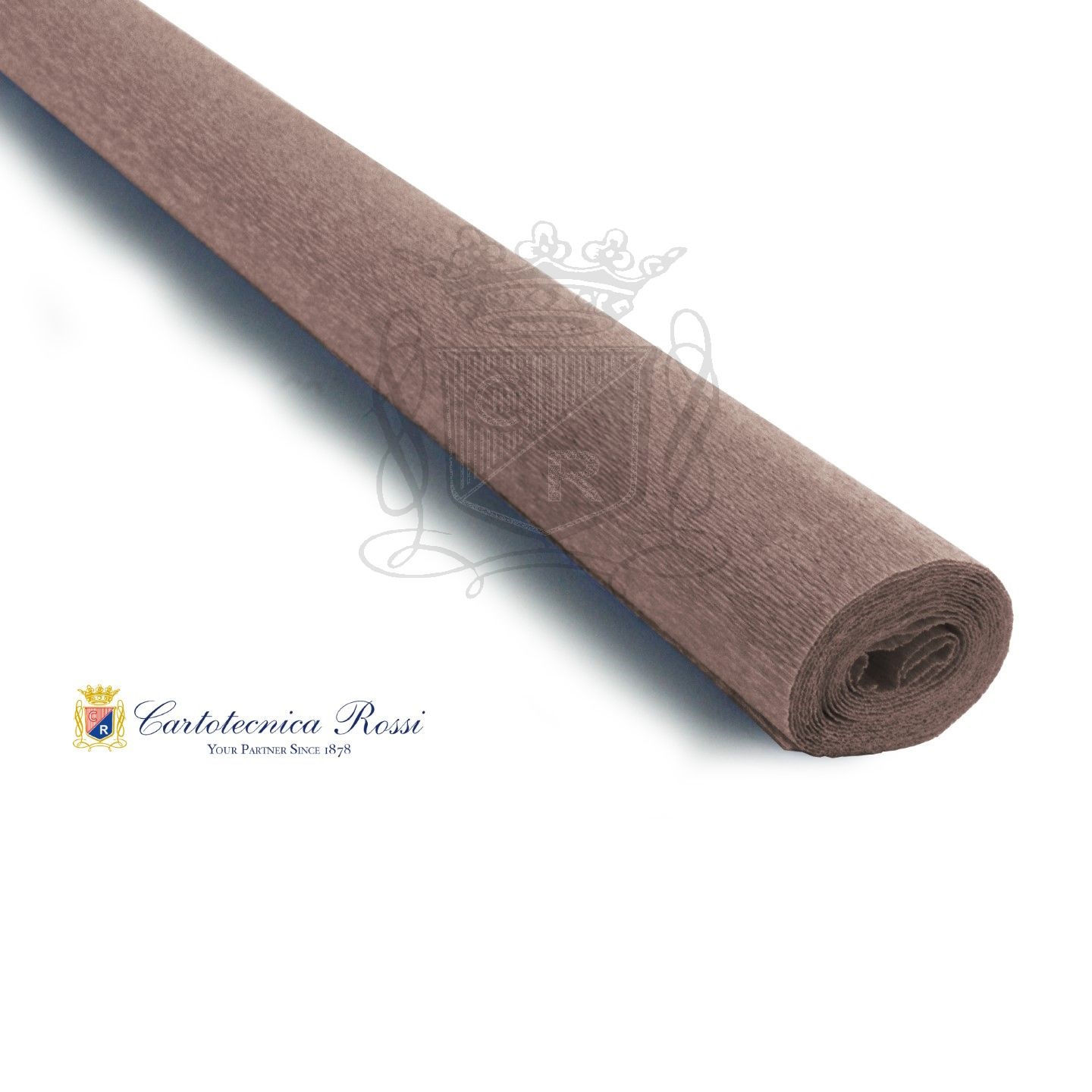 Crepe Paper Roll #359, Italian 90 gram Bark Brown