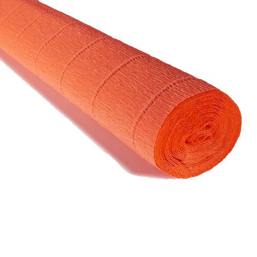 Crepe Paper Roll 981, Italian 140g,Fluo Orange Crepe Paper Crafts