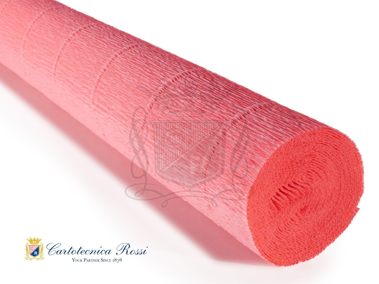 Crepe Paper Roll #601, Italian 180g Coral Camacino Pink