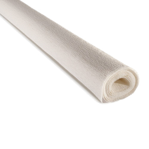Crepe Paper Roll 350, Italian 90 gram White Crepe Paper Crafts
