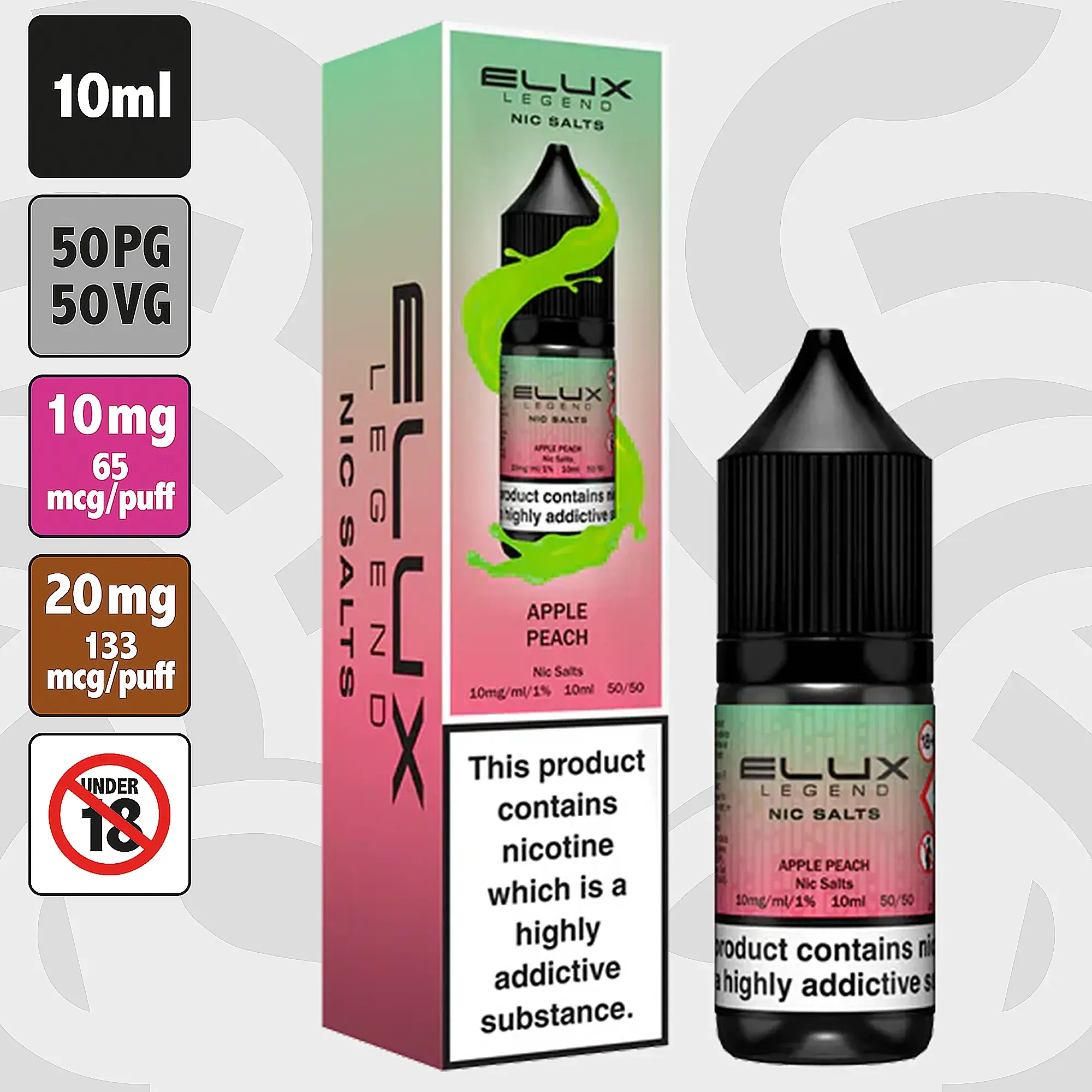 Elux Legend - Apple Peach 10ml Nic Salt E-Liquid