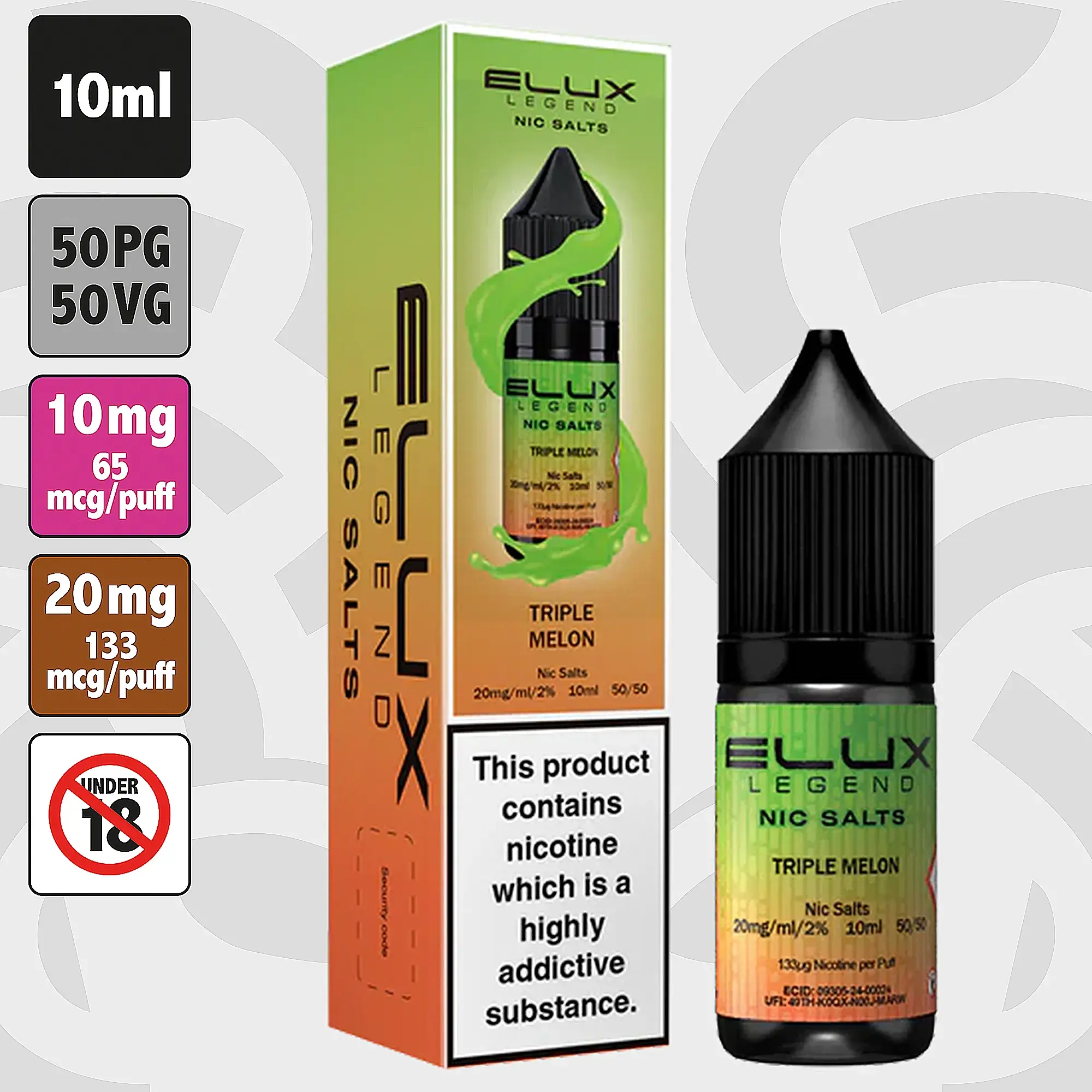 Elux Legend - Triple Melon 10ml Nic Salt E-Liquid