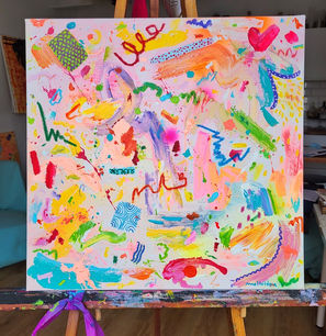 Mathilde Arthaud happy painting lavieconlocura cuadros pintura arte