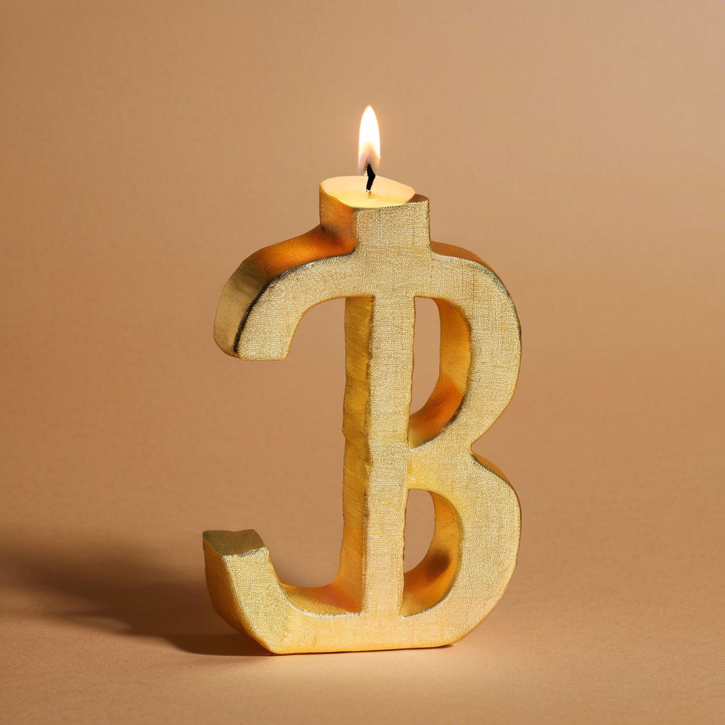 Dollar Sign Candle - lys opp rommet ditt med stil