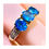 Thumbnail: Bright Blue Apatite and Diamond Ring Displayed on ladies finger