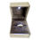 Thumbnail: 9ct Gold Blue Topaz and Diamond Ring Displayed in Ring Box