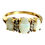 Thumbnail: 9ct Gold Opal and Diamond Ring Full UK Hallmark