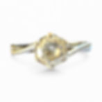 Vintage 9ct White Gold Ring Cubic Zirconia Solitaire Hallmarked 1.24 Size M 1/2