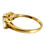 Thumbnail: 9ct Yellow Gold Side View of Opal and Diamond Ring