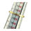 Thumbnail: Ruby Trilogy Ring displayed on ring sizing gauge