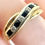 Thumbnail: Sapphire and Diamond Ring Displayed on Ladies finger