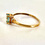 Thumbnail: 9ct Yellow Gold Blue Topaz Solitaire Ring 0.8g Size M