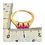 Thumbnail: Measurements for 9ct Gold Three Stone Ruby Ring