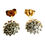 Thumbnail: Front View Close Up of Diamond Stud Earrings with Butterfly Backs