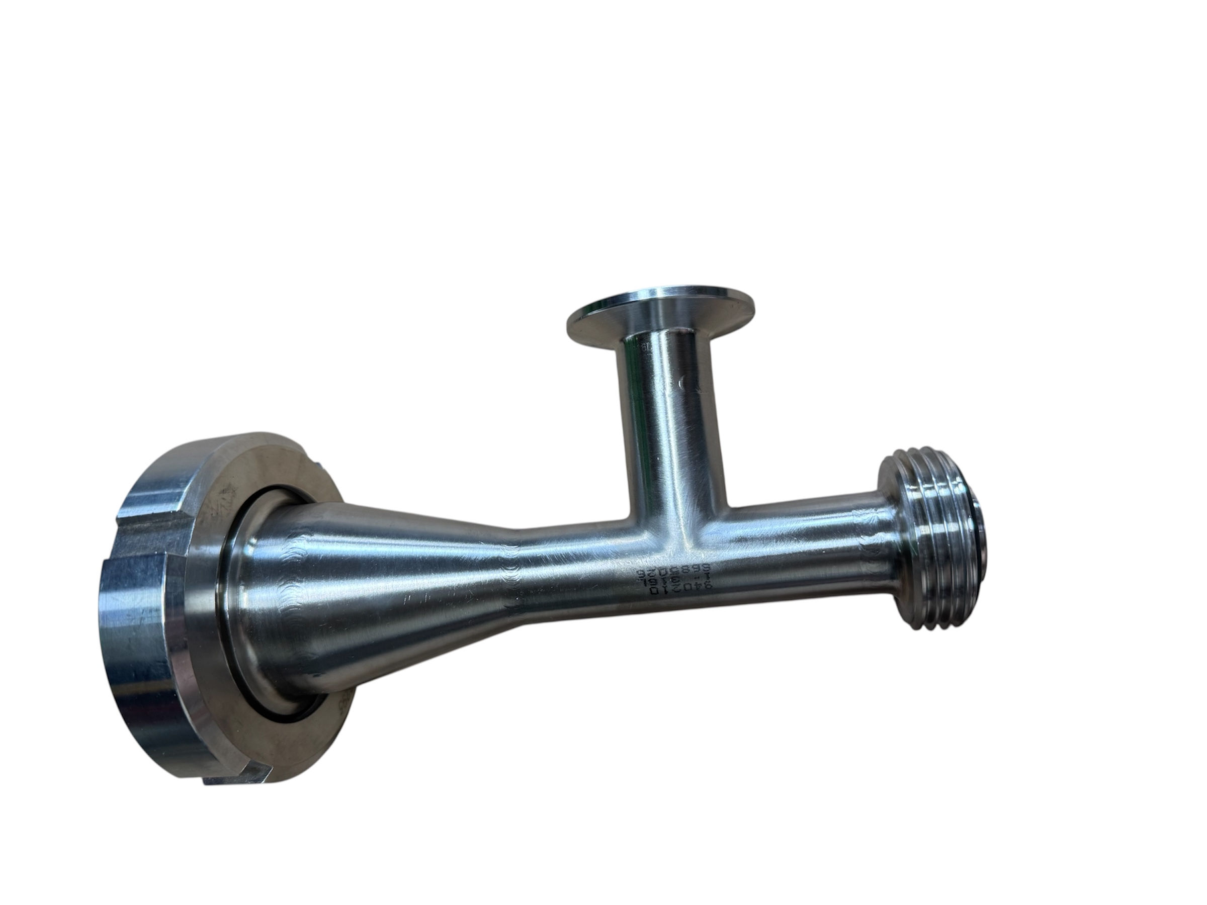 DIN50 female/Tri-clamp/RJTM equal tee 