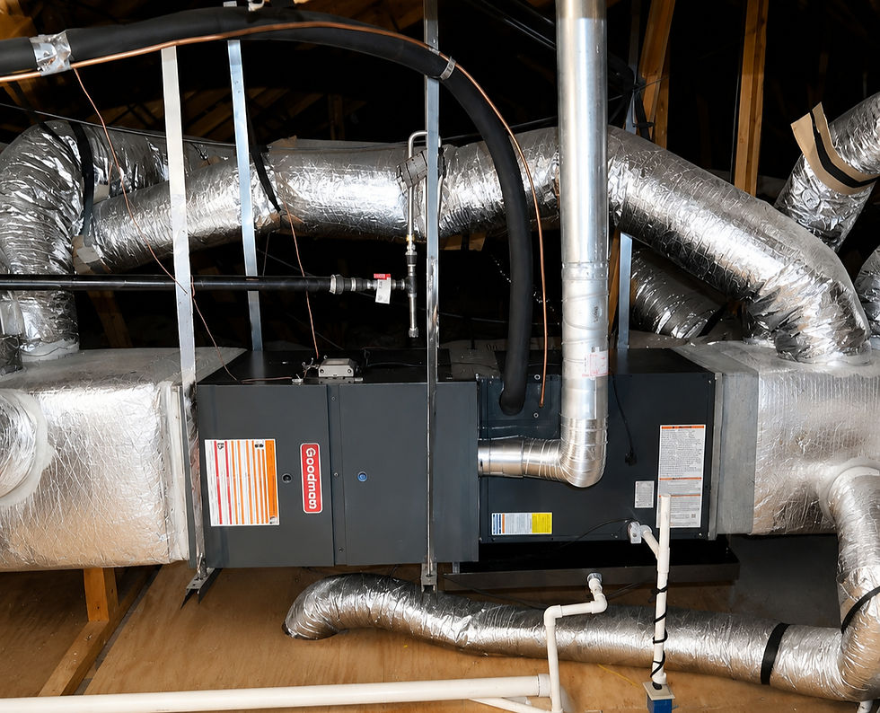 Attic furnace installation from the HVAC Learning Center.