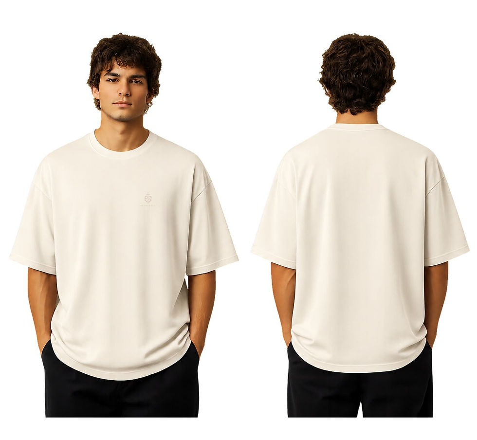 Miniatura: Oversized Masculina — Minimalista