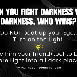 When you fight darkness with darkness, who wins?