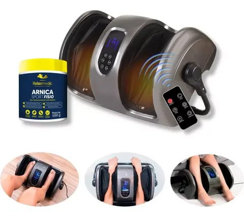 Massageador de Pés Shiatsu Foot, alívio de tensões e relaxamento com reflexologia para corpo inteiro, inclusive para o rosto, pescoço e cabeça.