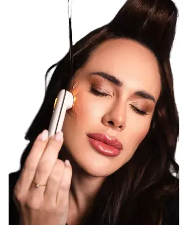 Massageador facial Relaxamento, portátil, ideal para revitalizar a pele, aliviar a tensão facial causada por bruxismo ou estresse.