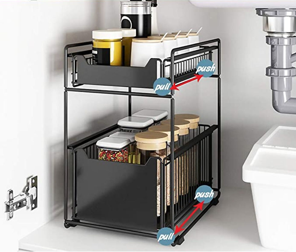 תמונה ממוזערת: ארגונית לאחסון מתחת לכיור בחנות מלכת הבית