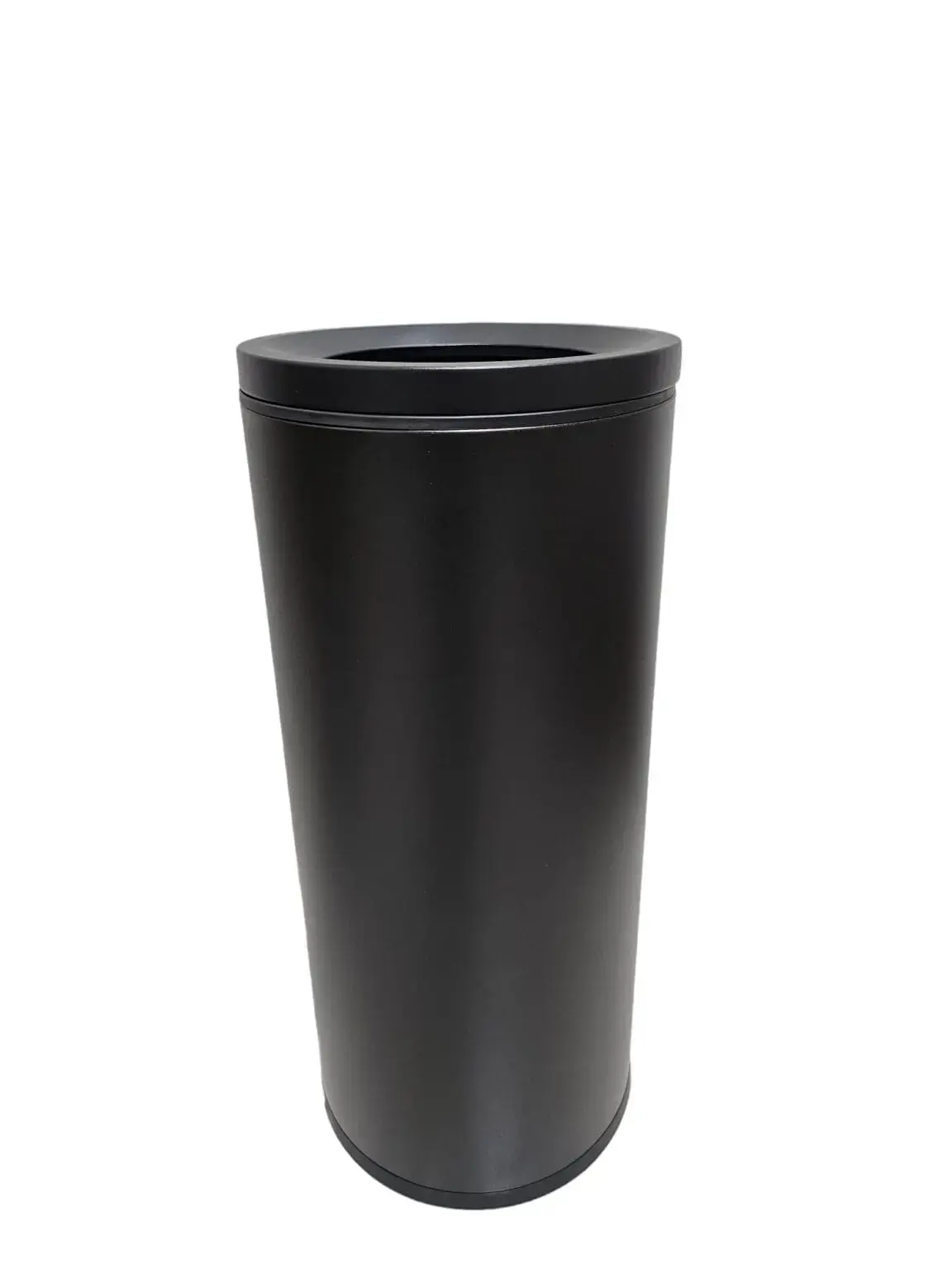 🗑️ פח אשפה מוסדי עגול פתוח – 30 ליטר 🏢 שחור