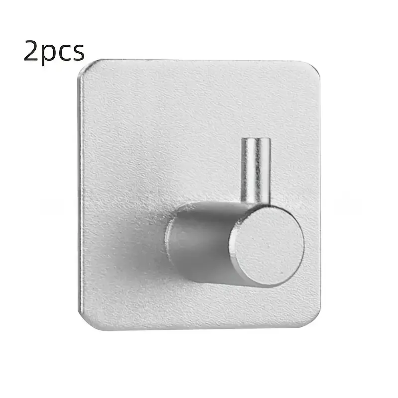 תמונה ממוזערת: זוג ווים לתליה בהדבקה -  צבע שחור מט