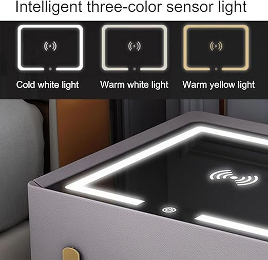 תמונה ממוזערת: 🌟 השידה החכמה – משולבת עם כספת עיצוב יוקרתי ופונקציונליות מתקדמת 🌟 אפור כהה