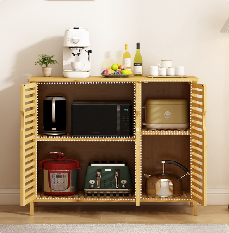 תמונה ממוזערת: 🌿 ארון אחסון מבמבוק – 3 דלתות