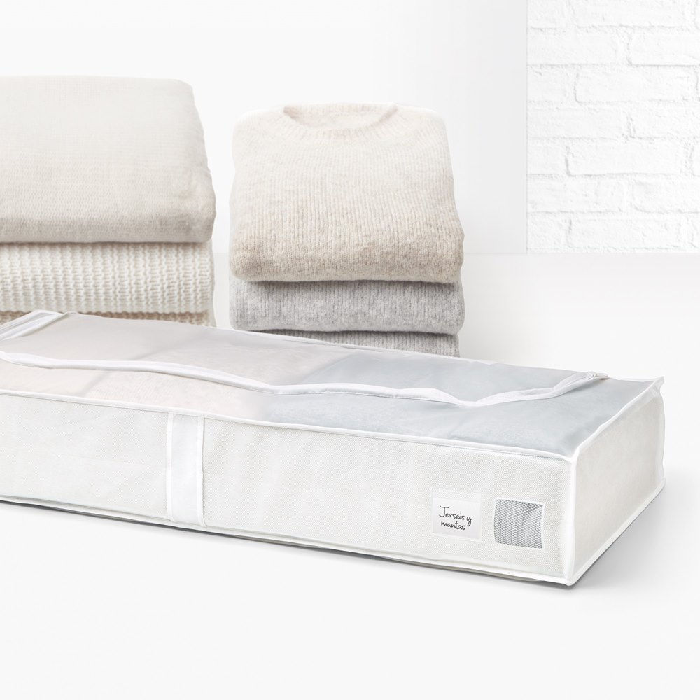 מלכת הבית - מזוודת פלסטיק לבגדים עם רוכסן לפתיחה קלה