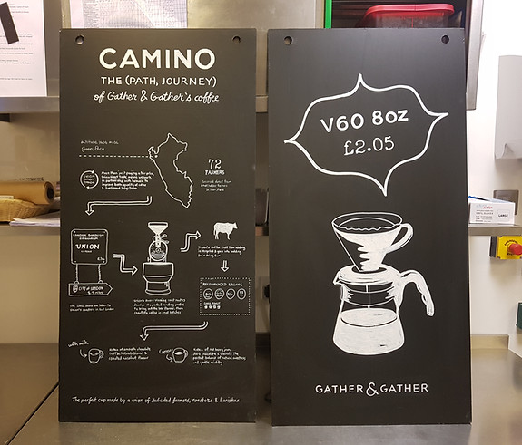 menu board writer London