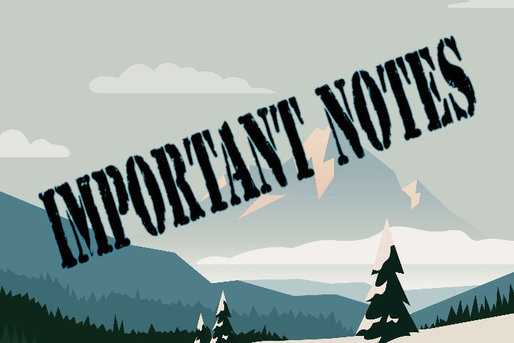 Important Notes