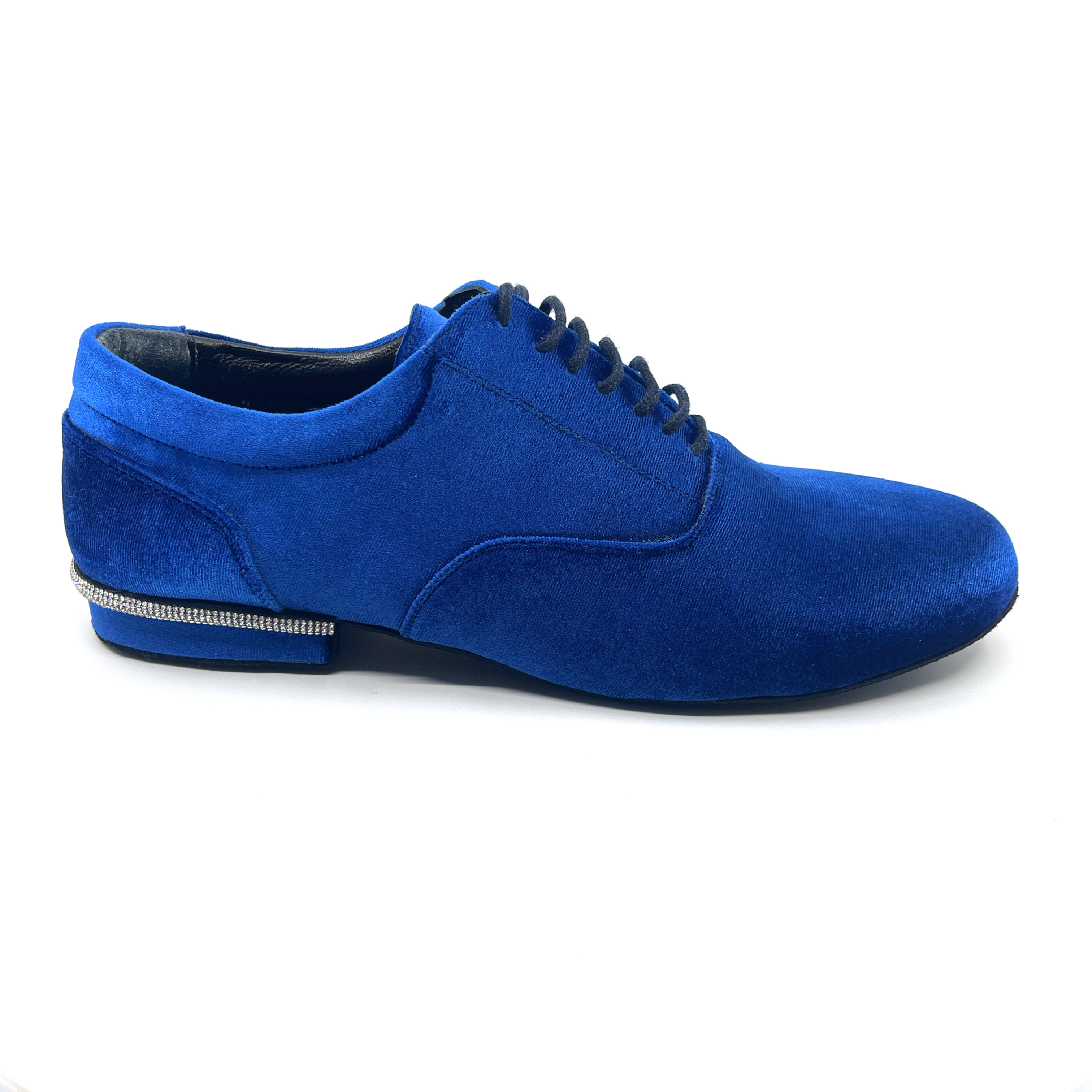 Flats Blue Velvet | Flat Dance Shoes for Women