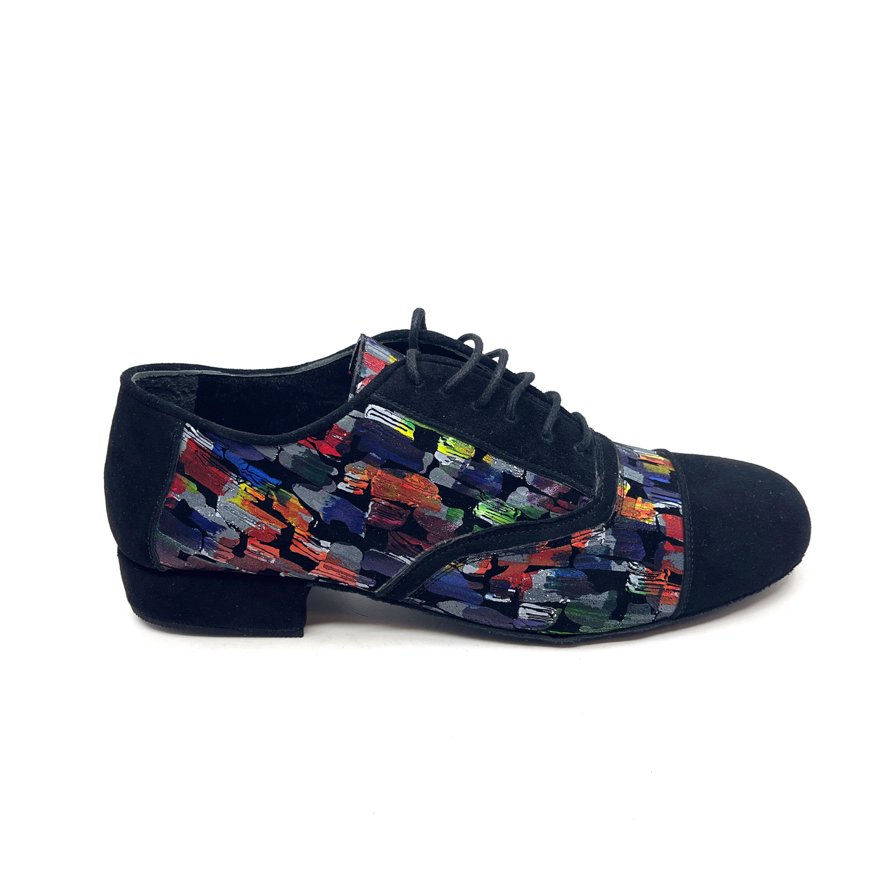 Flats Black Mural| Flat Dance Shoes for Women