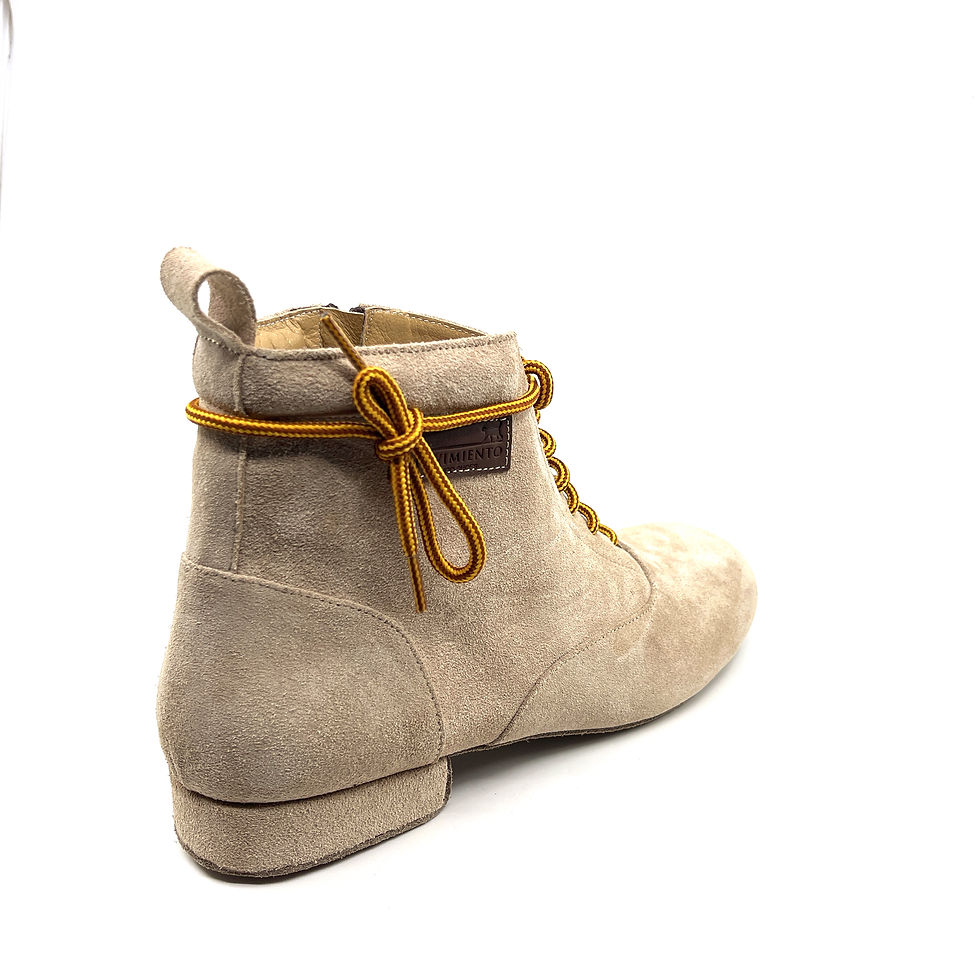 Thumbnail: El Gato Nude Suede Zipper