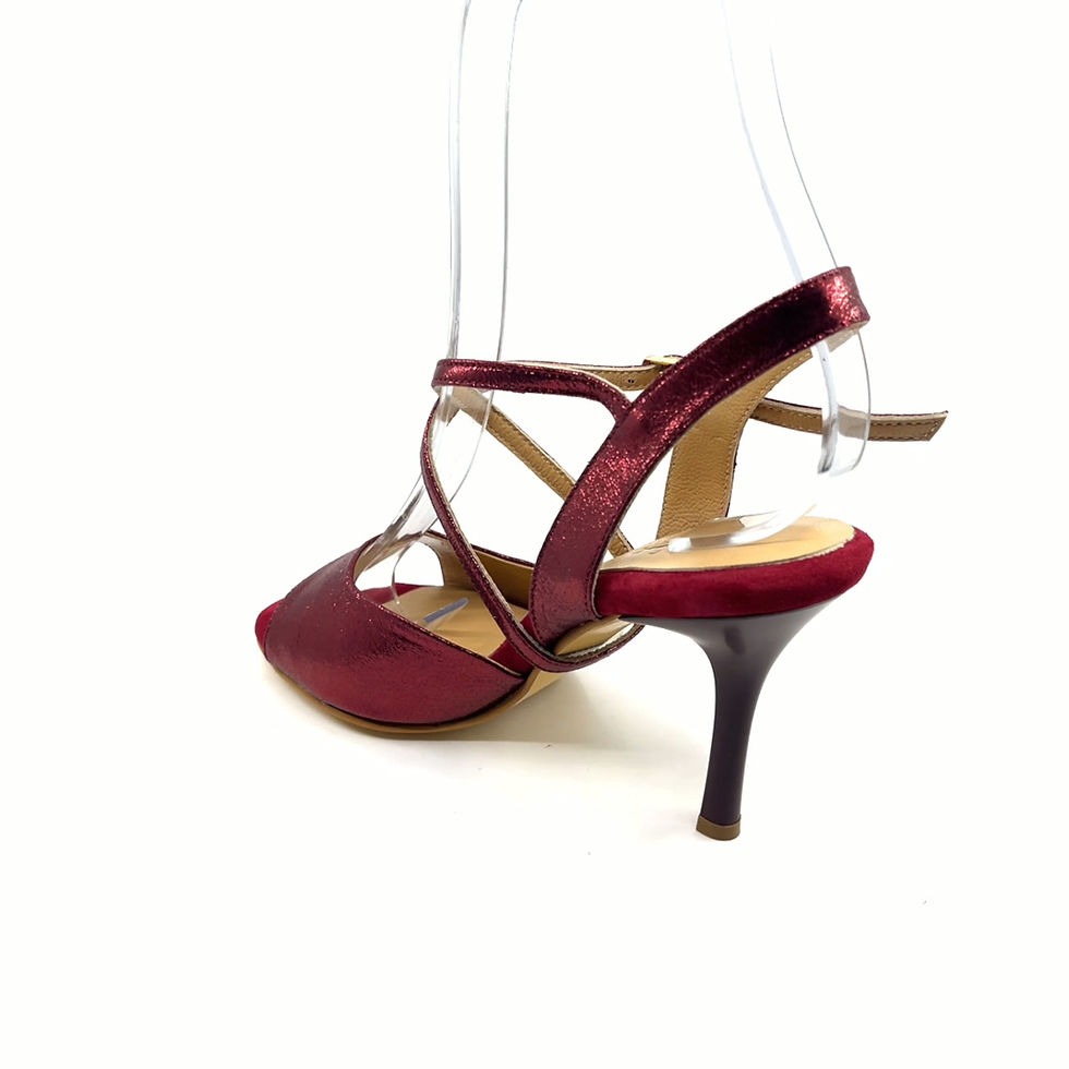 Miniatura: Maestra Maroon Veins Go-Under Ankle Straps Edition