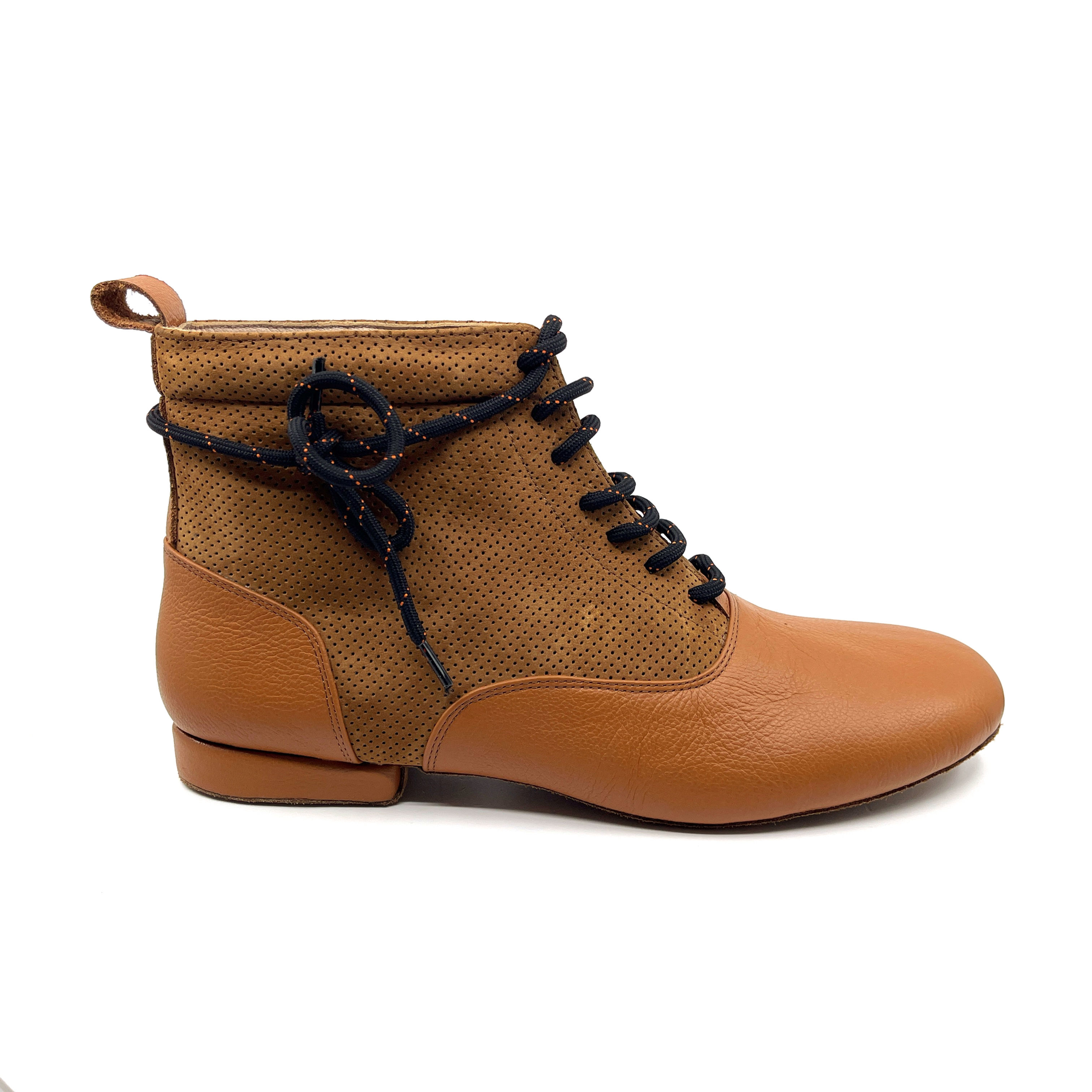 El Gato Brown Mix Dance Boots for Men