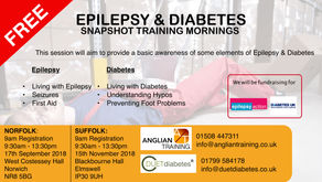 Free Epilepsy & Diabetes Snapshot sessions