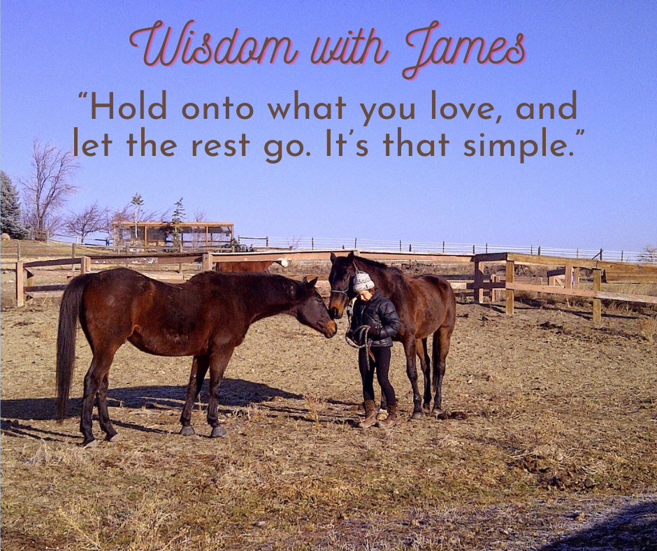 Hold on to what you love, and let the rest go. It's that simple.