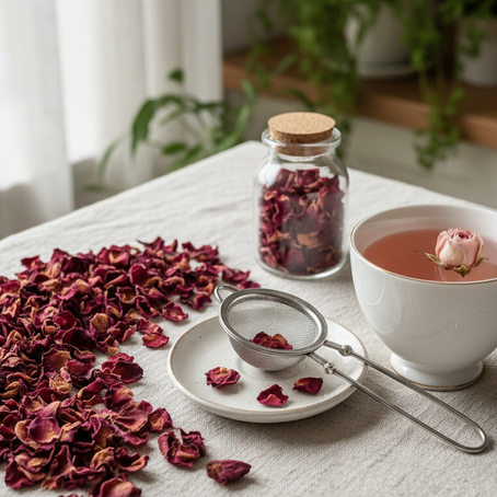 The Many Uses of Rose: Tea, Skincare, Chocolate, Scrubs, and Ice Cream