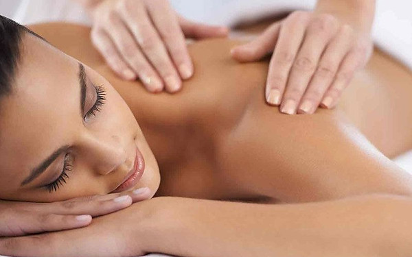 Woman getting massage