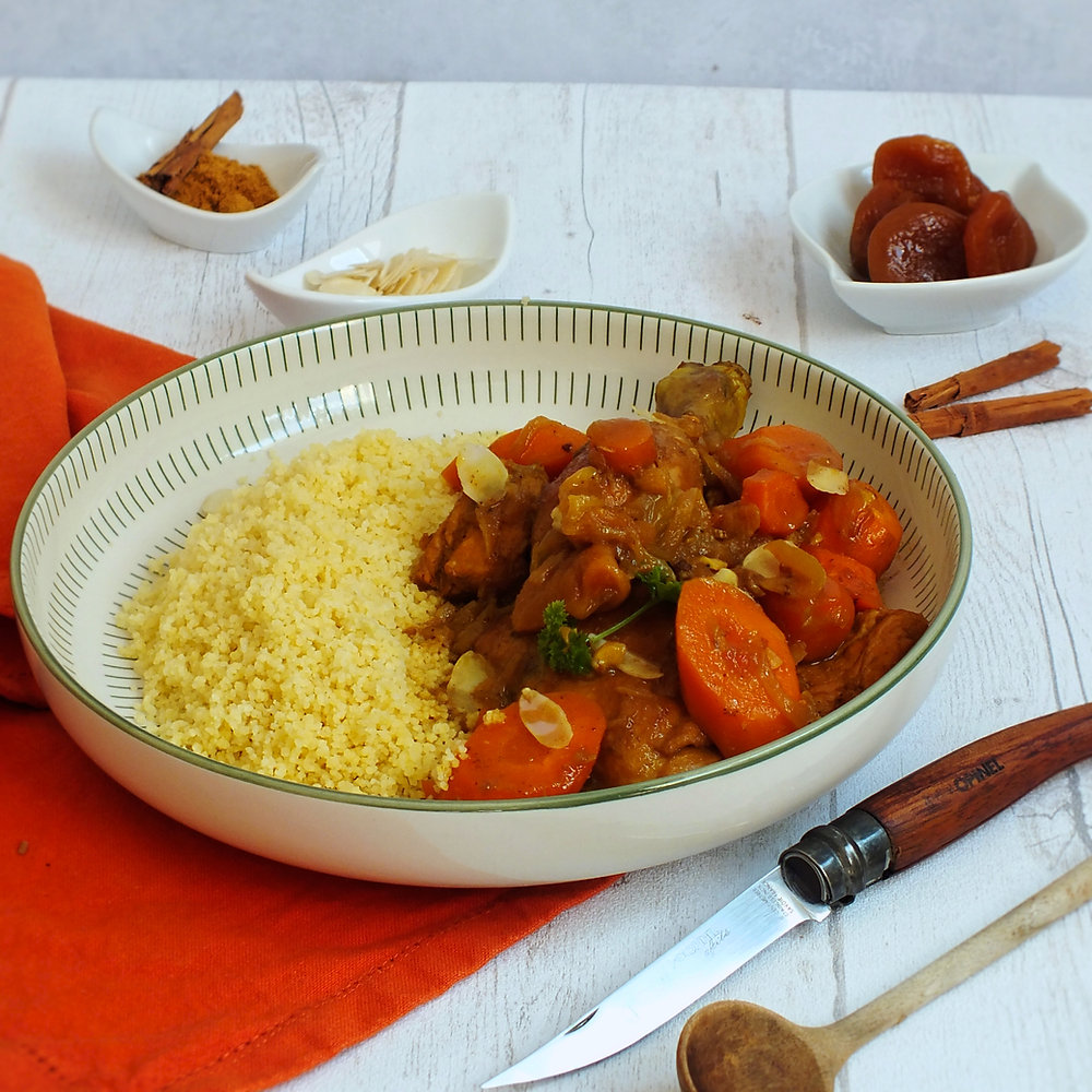 Tajine poulet abricot
