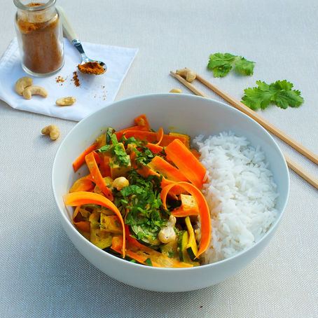 Curry de légumes et tofu