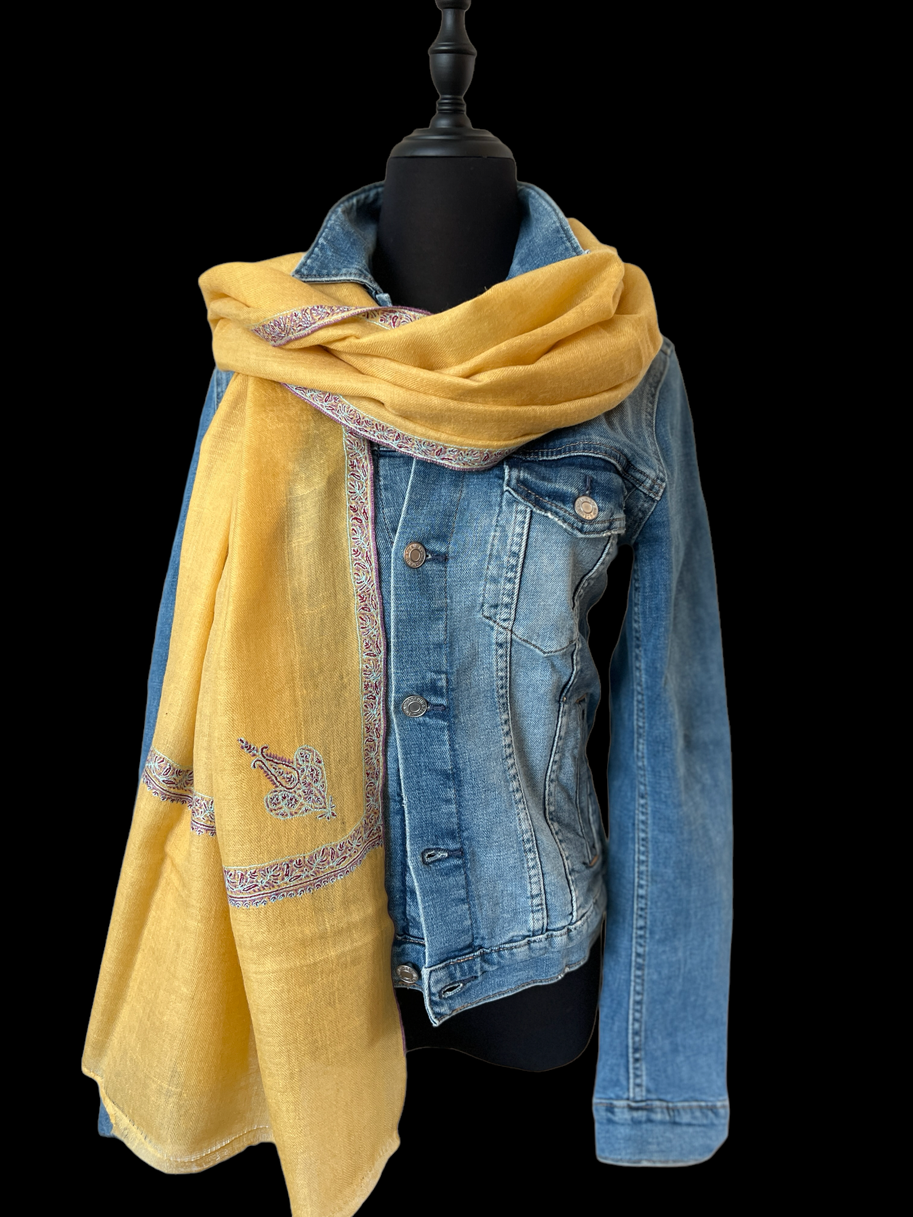 Border Embroidery Stole