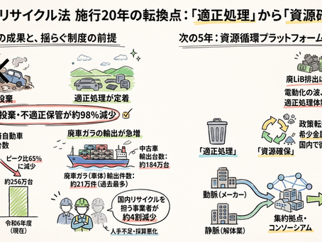 自動車リサイクル法_20年の転換点