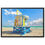 Miniatura: Supporto per bagnino Hollywood Beach, Florida, tela incorniciata, decorazione murale