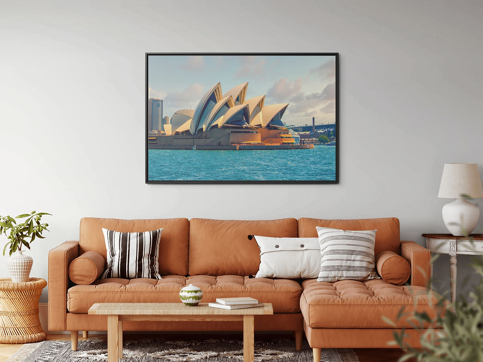 Miniatura: Arte mural enmarcado de la Ópera de Sídney (Australia)