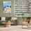 Thumbnail: Blue Dome In Santorini, Greece Framed Canvas Wall Art