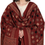Thumbnail: Hand Block Vegetable Print Cotton Dupatta (Maroon)
