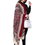 Thumbnail: Ajrakh Print Off White Rayon Dupatta (Maroon)